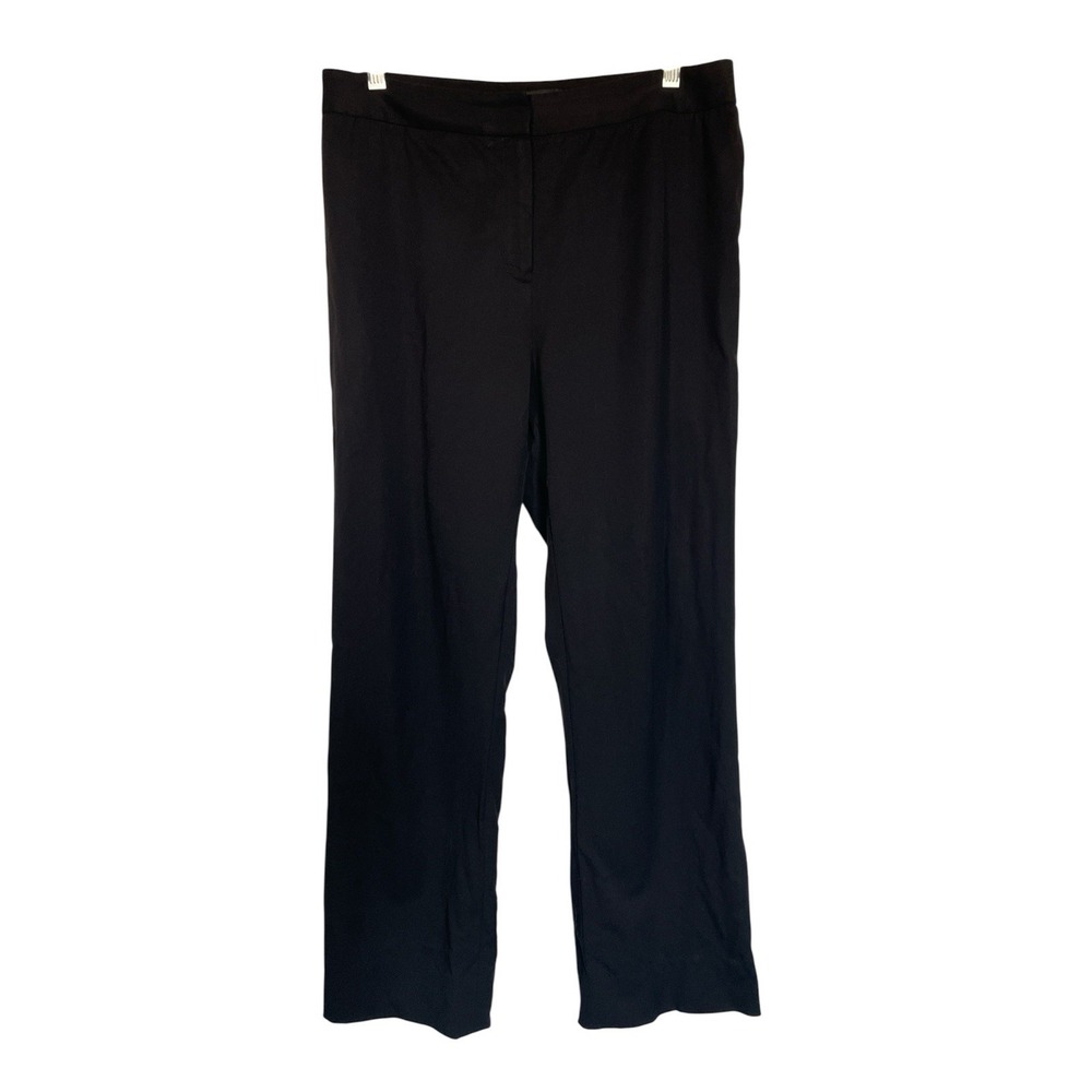 LAFAYETTE‎ 148 NEW YORK Black Wide Leg Dress Pants Size 8